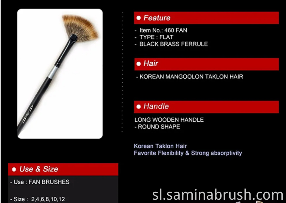 Fan Painting Brush Set